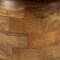 Hello Honey Round Mango Wood Coffee Table with Stacked End Grain Base